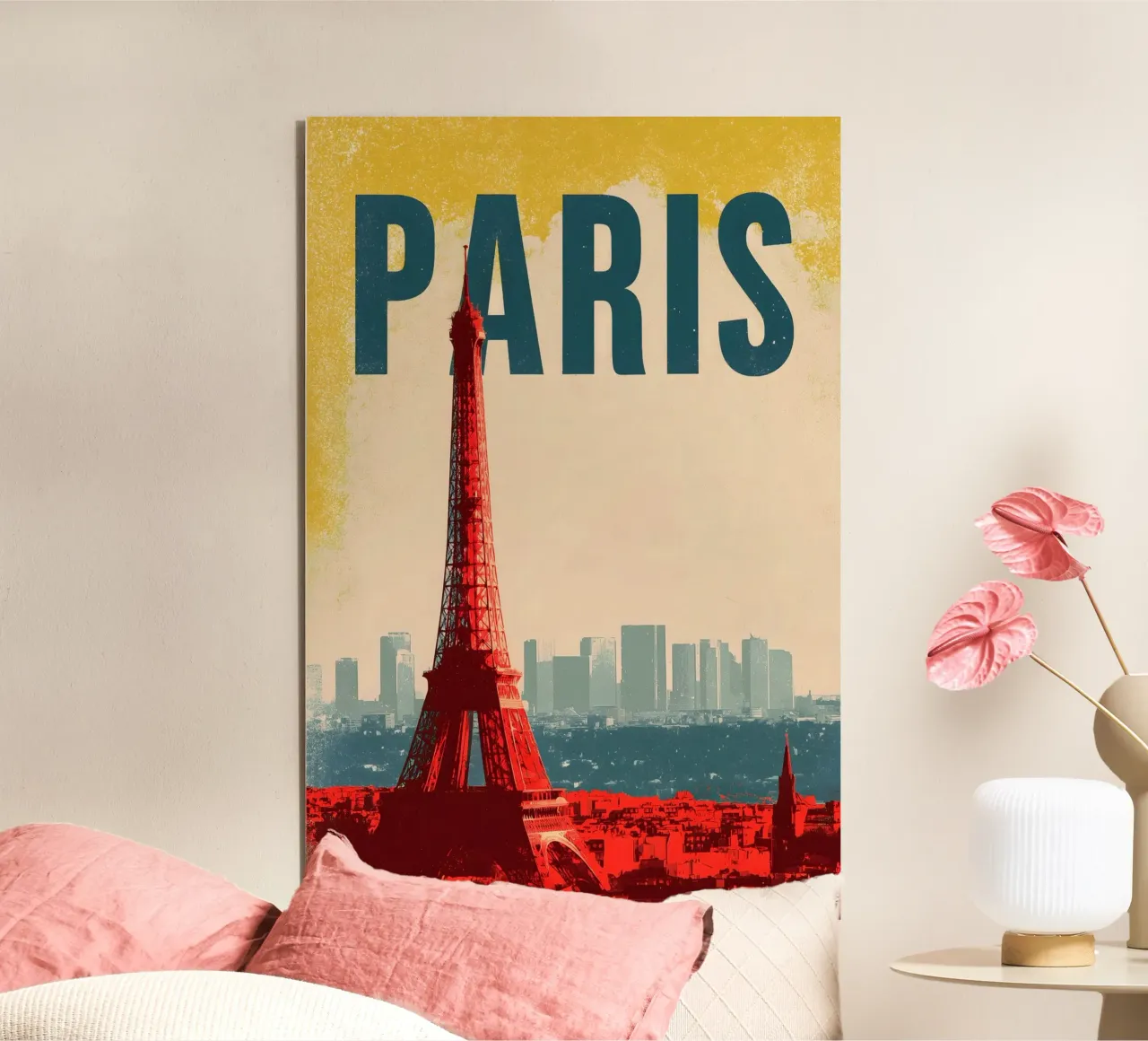 Parigi retro Reiseposter alluminio dibond da Vintage Travel Art