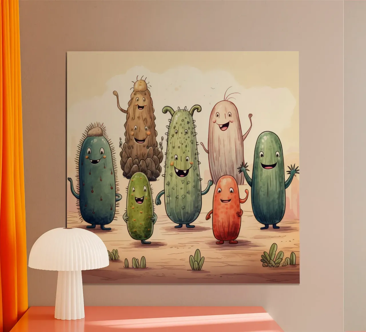 Gang di cetrioli di mare retrò carta hahnemühle da Funny Animals