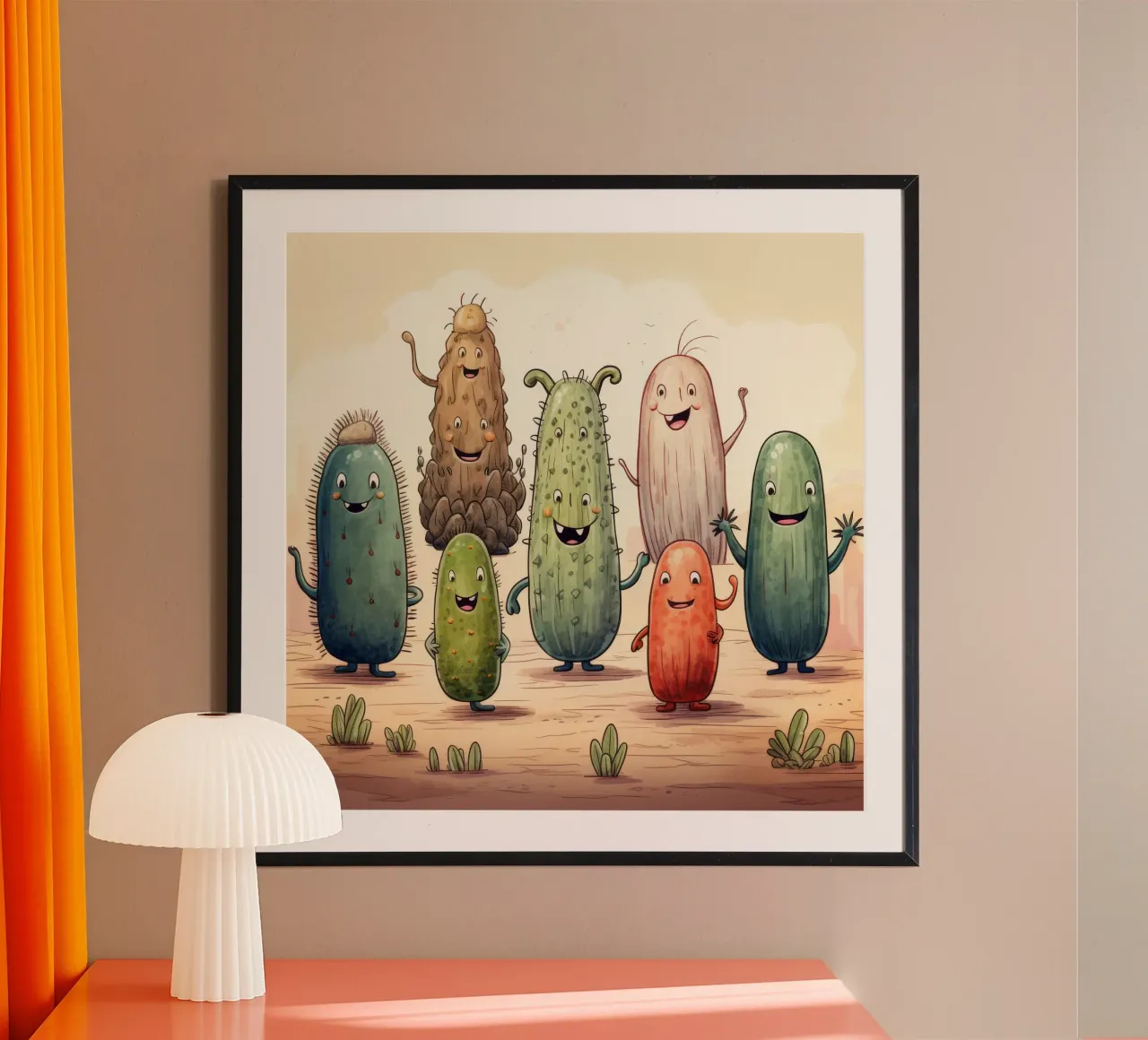 Gang di cetrioli di mare retrò carta hahnemühle da Funny Animals
