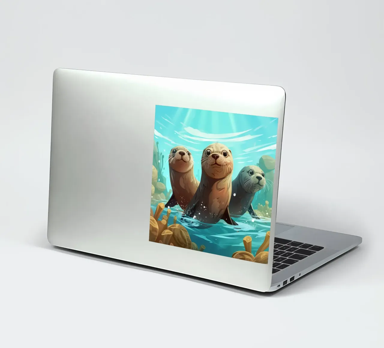 Retro Zeeleeuwenbende sticker van Funny Animals