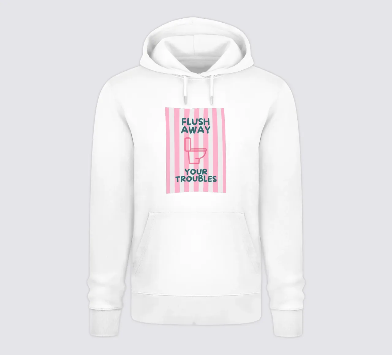 Flush Away Your Troubles felpa con cappuccio da Attaboy Dsgn