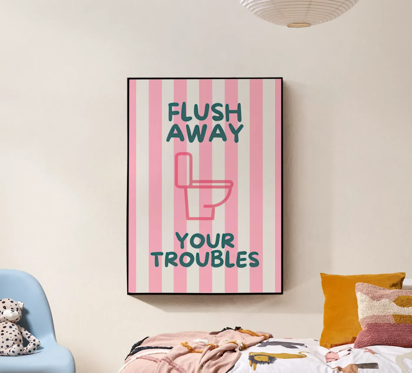Flush Away Your Troubles plexiglass da Attaboy Dsgn