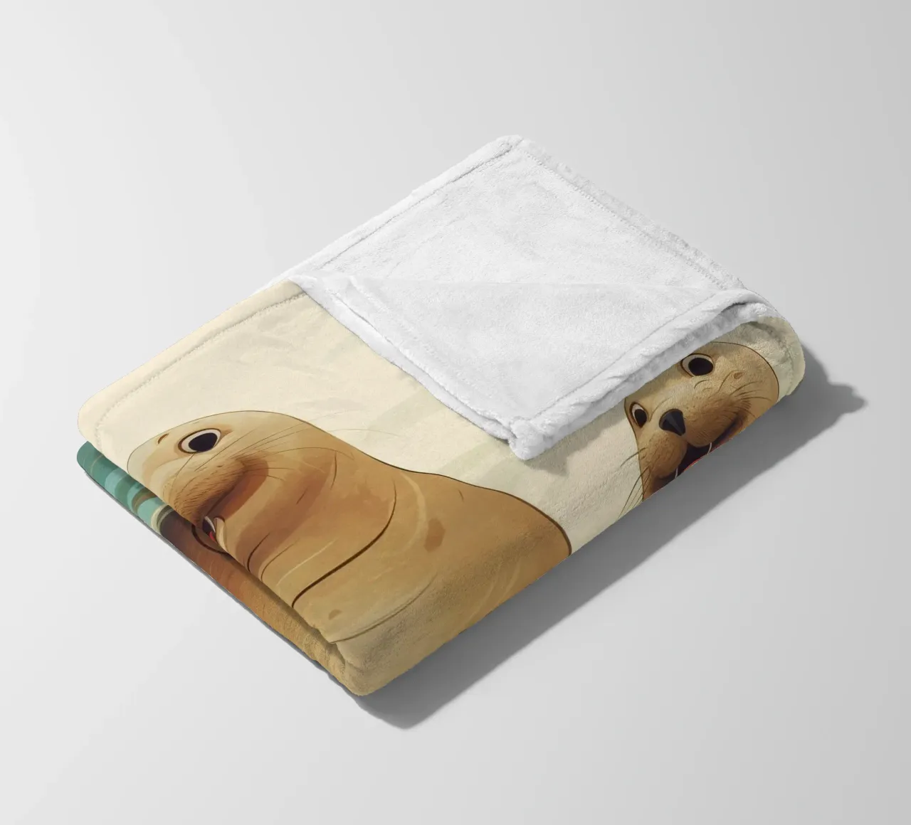 Retro Zeeleeuwenbende fleecedeken van Funny Animals