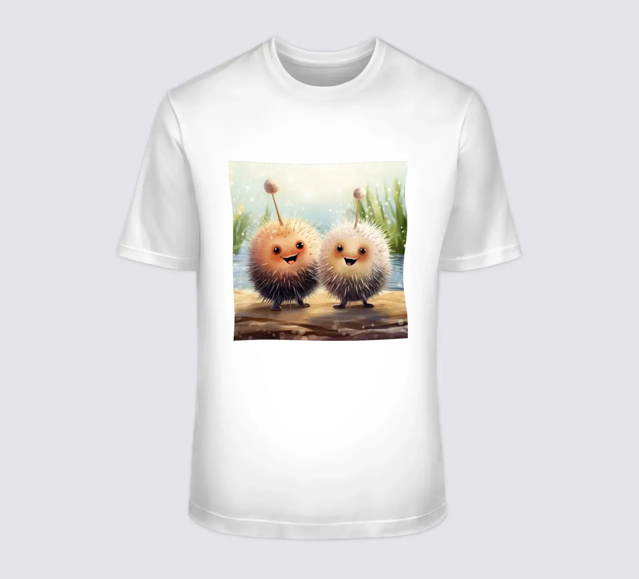 Duo di ricci di mare retrò t-shirt da Funny Animals