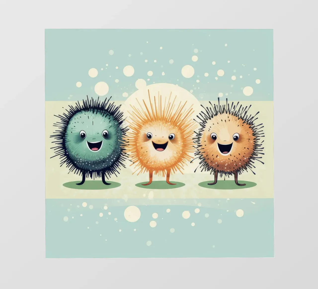 Gang di ricci di mare retrò telo in pvc da Funny Animals