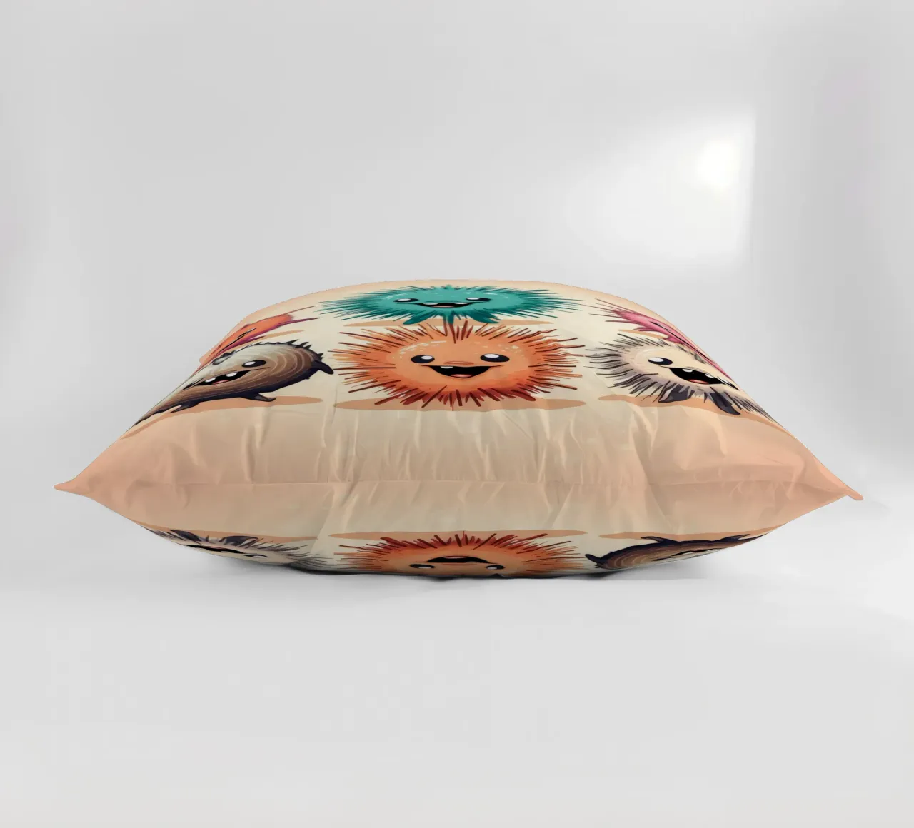 Retro Sea Urchin Gang decorative cushion by Funny Animals