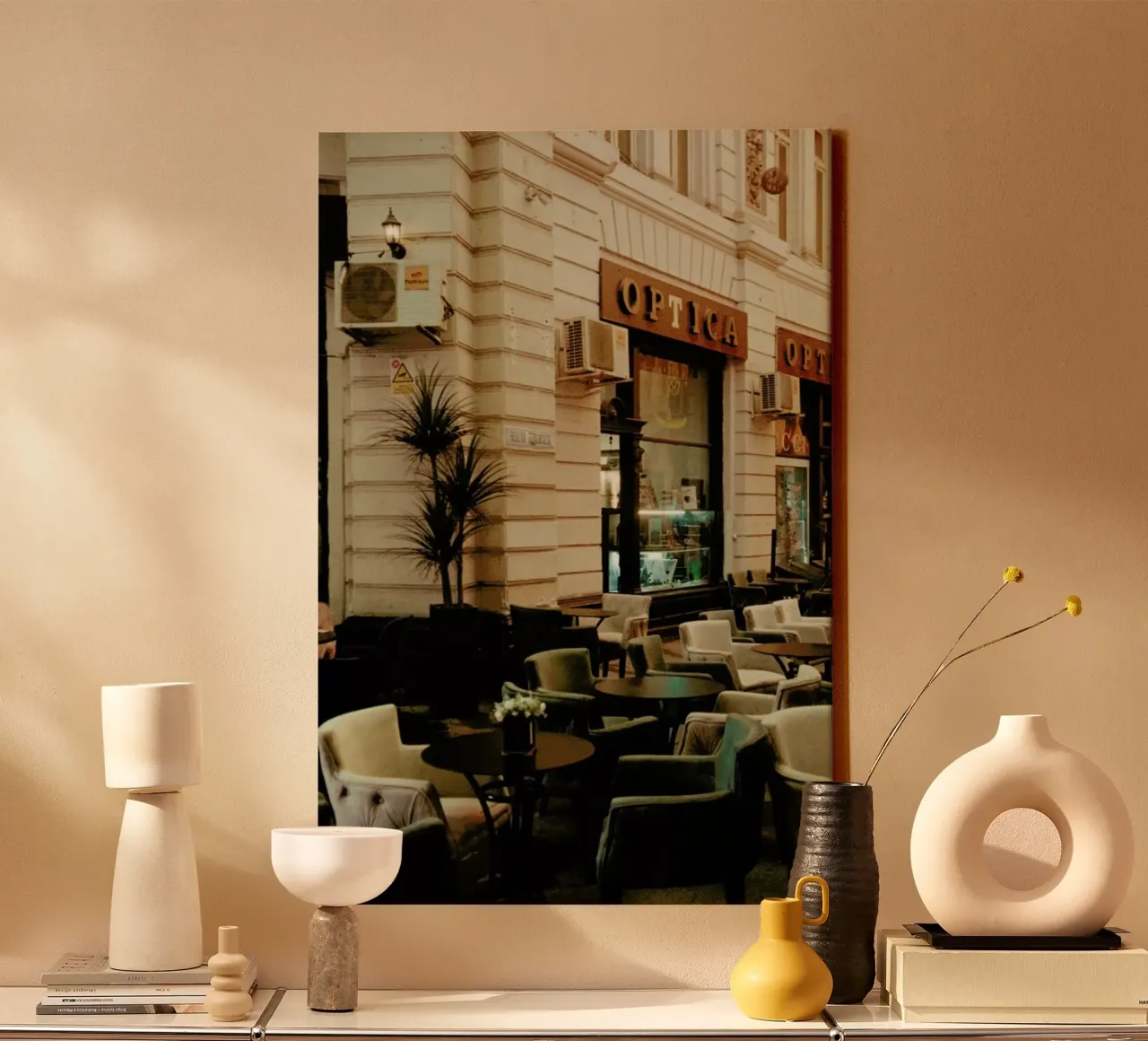 Analog Series Optica tela con Cornice a cassetta da Sebastian Hilgetag
