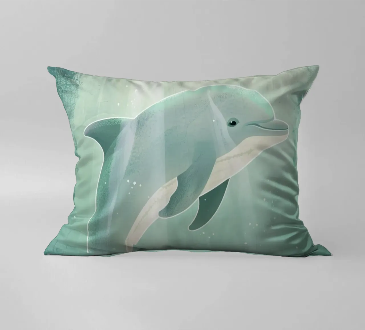 Luce subacquea con cucciolo di delfino cuscino da DesignDoodle