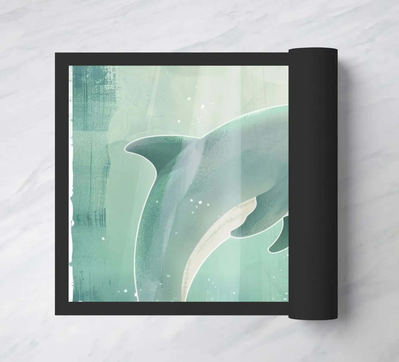 Luce subacquea con cucciolo di delfino zerbino da DesignDoodle