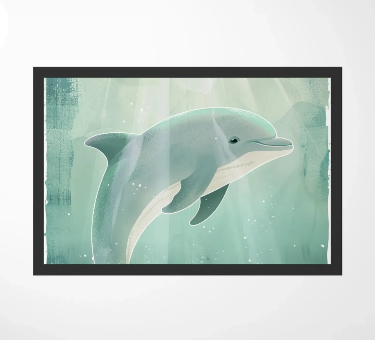 Luce subacquea con cucciolo di delfino zerbino da DesignDoodle