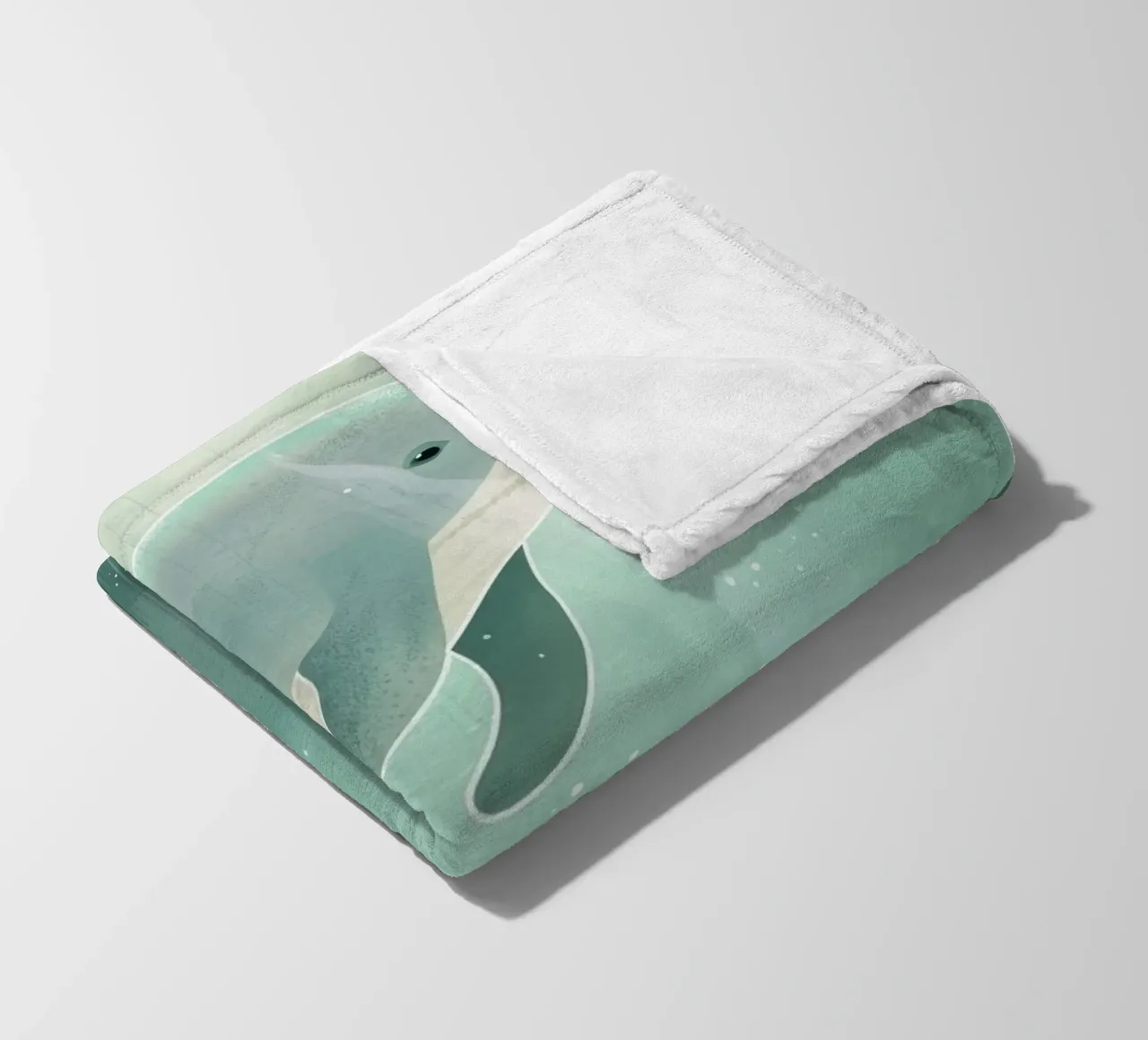 Luce subacquea con cucciolo di delfino coperta in pile da DesignDoodle