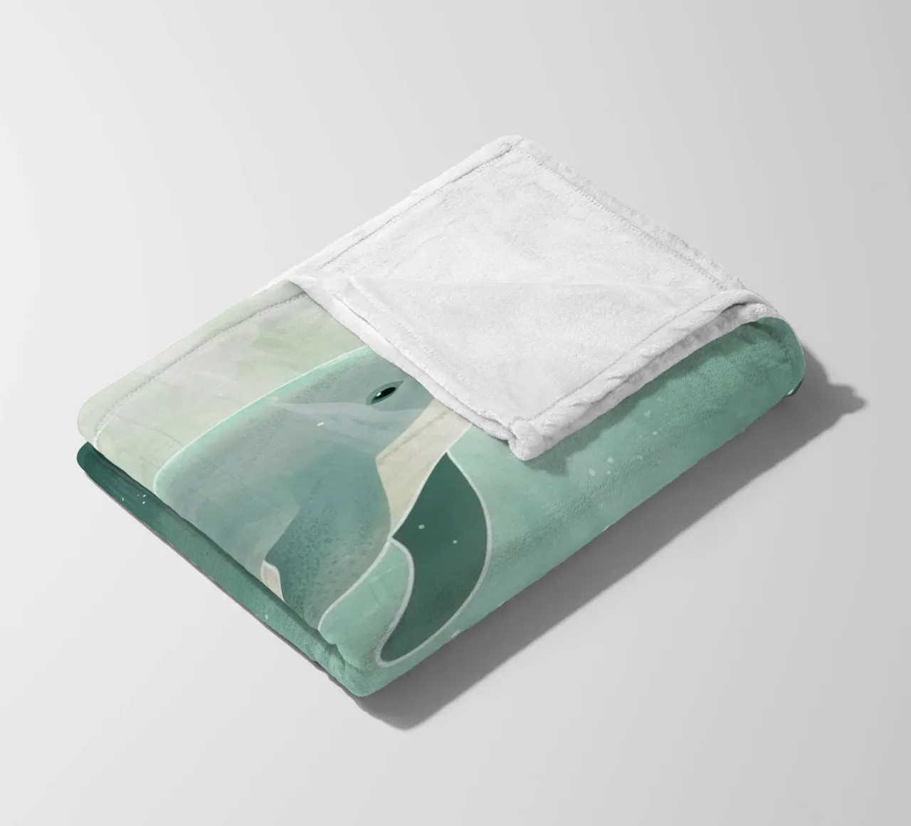 Luce subacquea con cucciolo di delfino coperta in pile da DesignDoodle