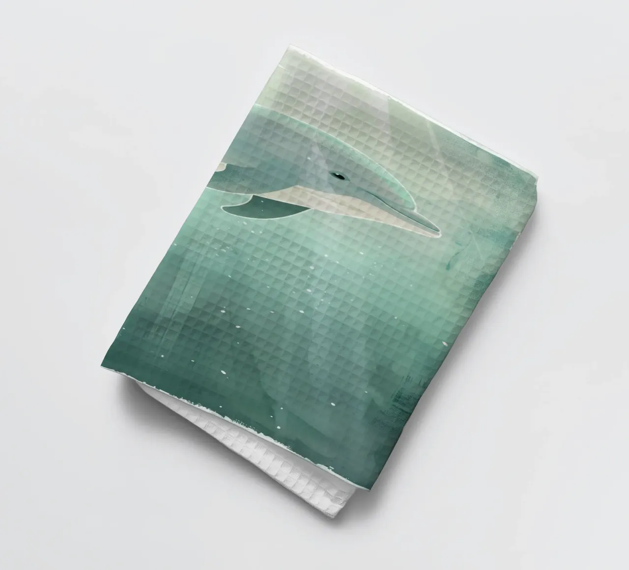 Luce subacquea con cucciolo di delfino canovaccio da cucina da DesignDoodle
