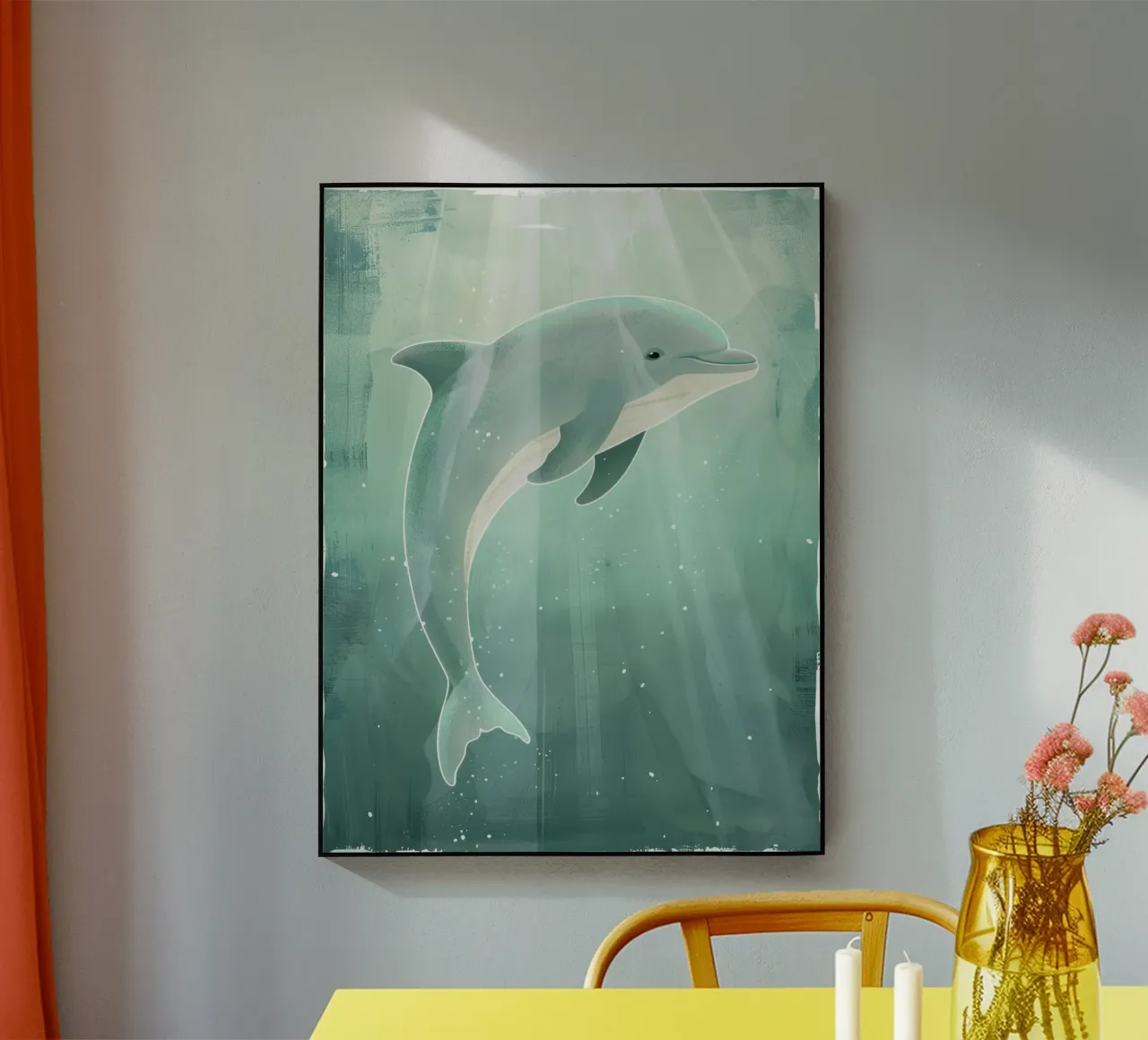 Luce subacquea con cucciolo di delfino plexiglass da DesignDoodle