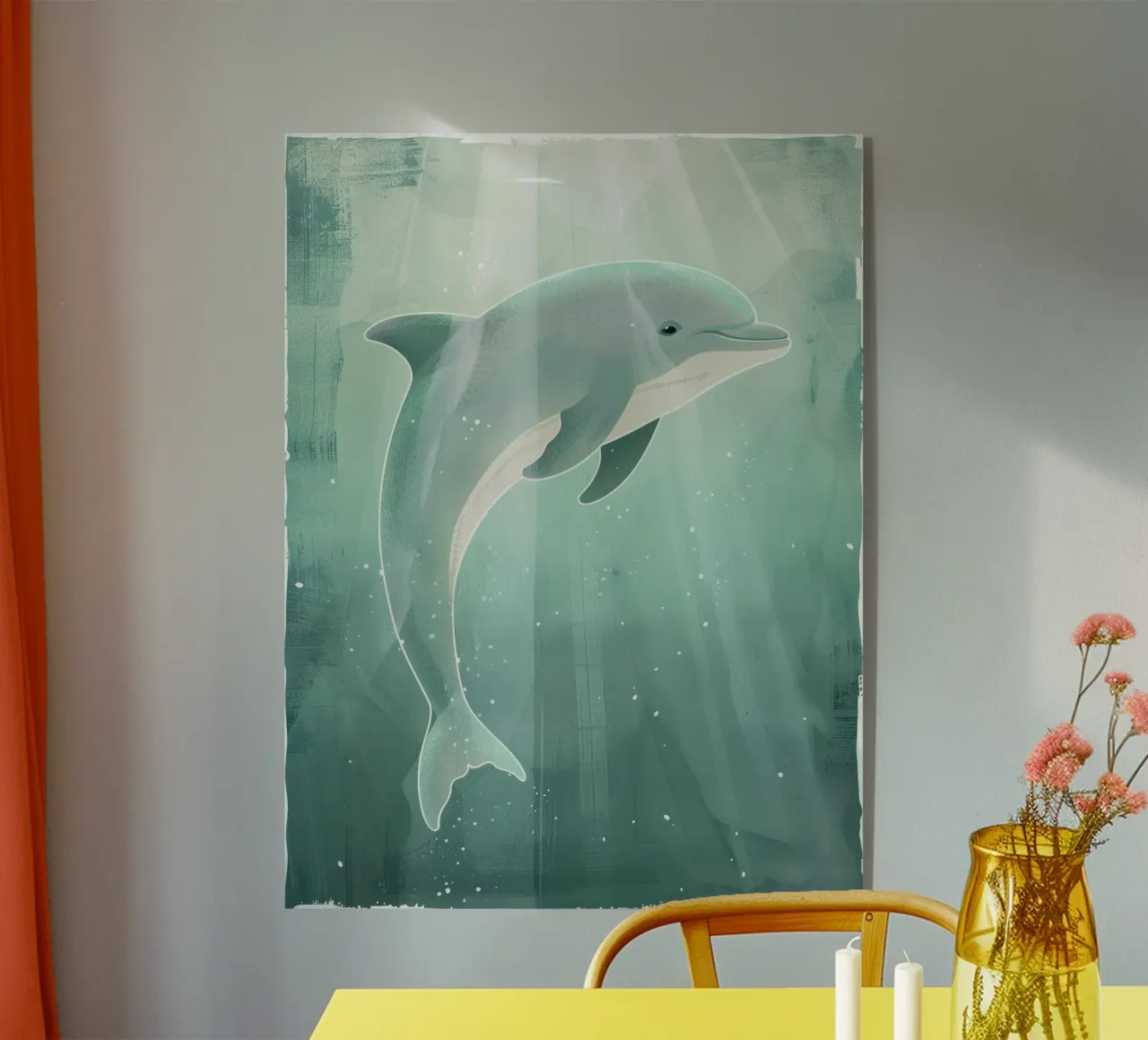 Luce subacquea con cucciolo di delfino plexiglass da DesignDoodle