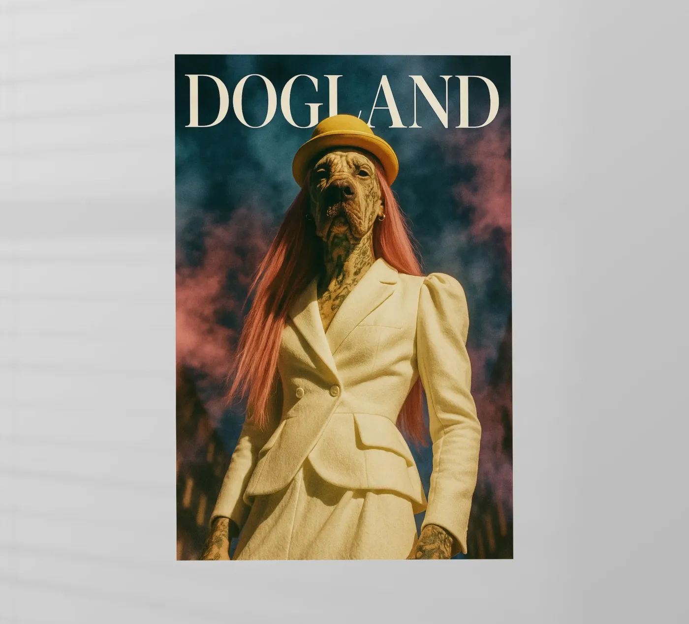 Roxie pellicola backlit da Affiches Chien Originales – Dogland