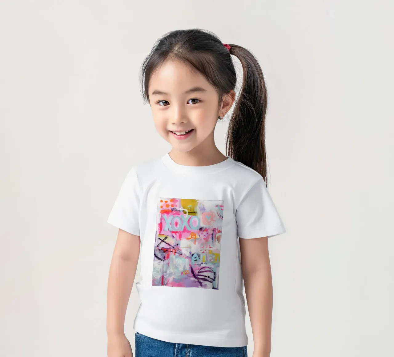 Bacio e abbraccio t-shirt bambini da Carinaprint