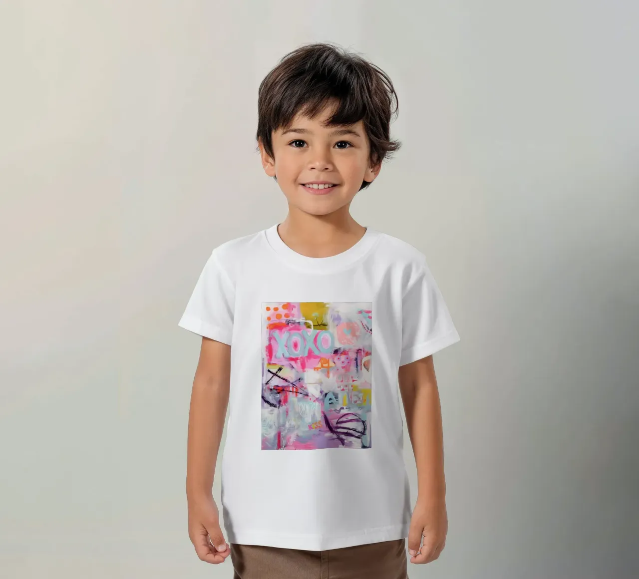 Bacio e abbraccio t-shirt bambini da Carinaprint