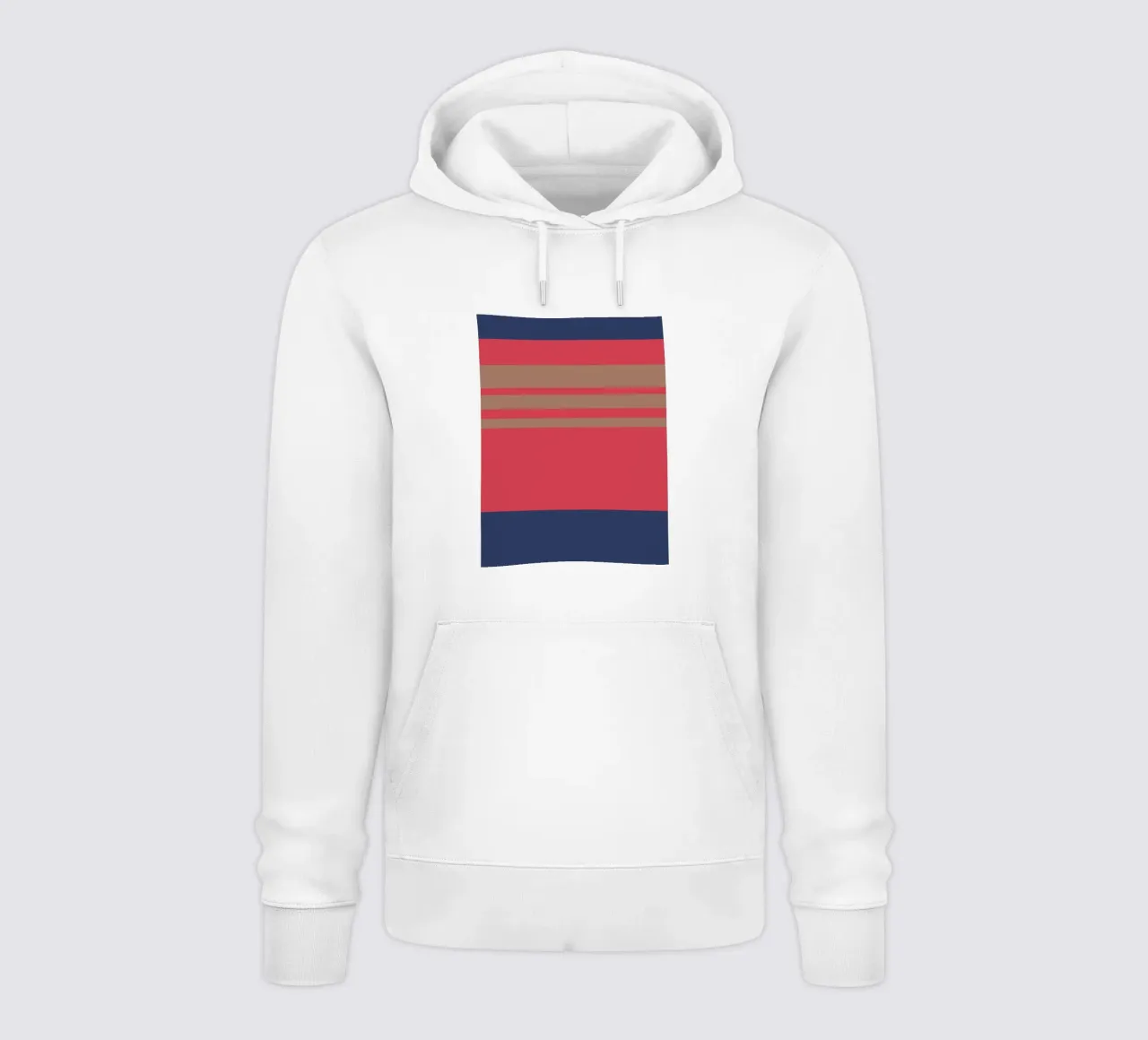 l'automne à Nice. Colorblock. felpa con cappuccio da FRICKE DESIGN