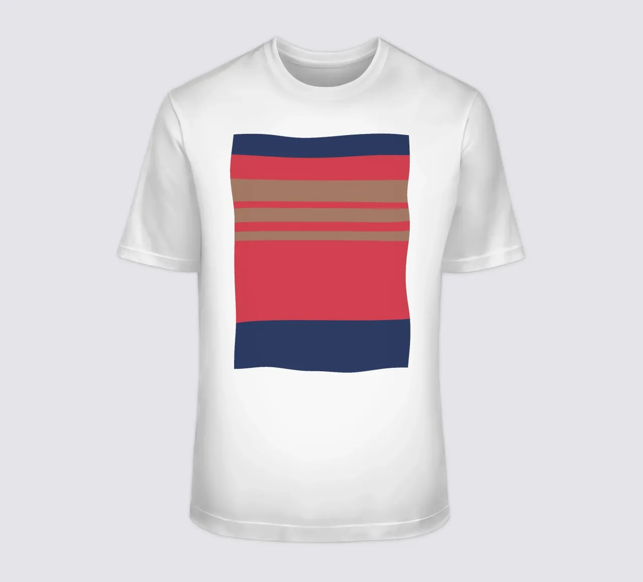l'automne à Nice. Colorblock. t-shirt da FRICKE DESIGN