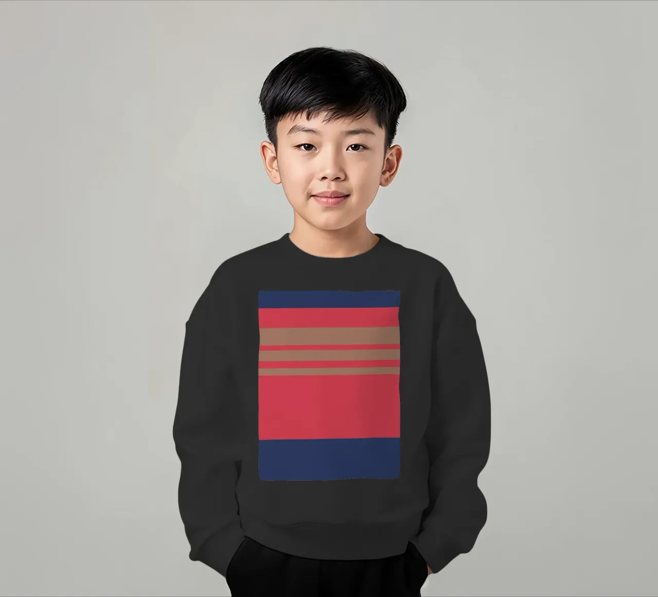 l'automne à Nice. Colorblock. felpa bambino da FRICKE DESIGN