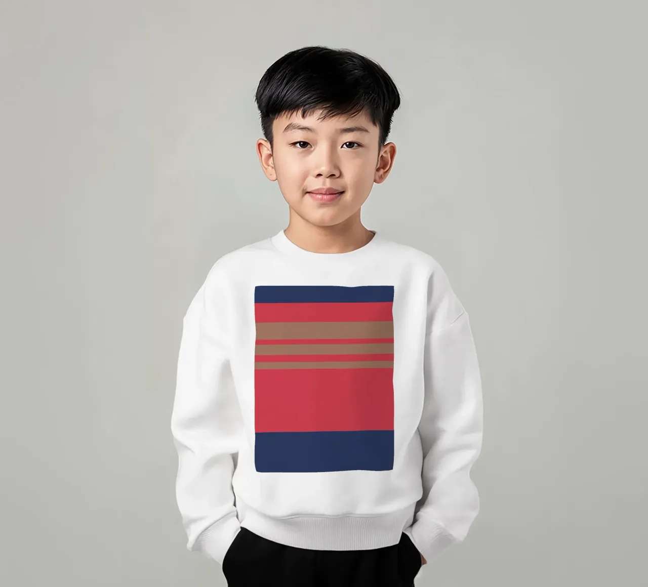 l'automne à Nice. Colorblock. felpa bambino da FRICKE DESIGN