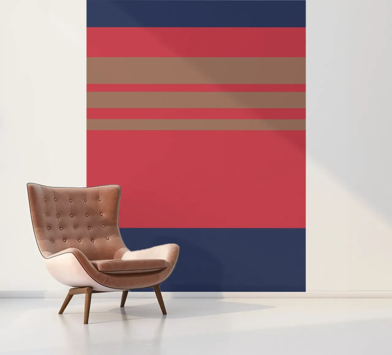 l'automne à Nice. Colorblock. papel para pared de FRICKE DESIGN