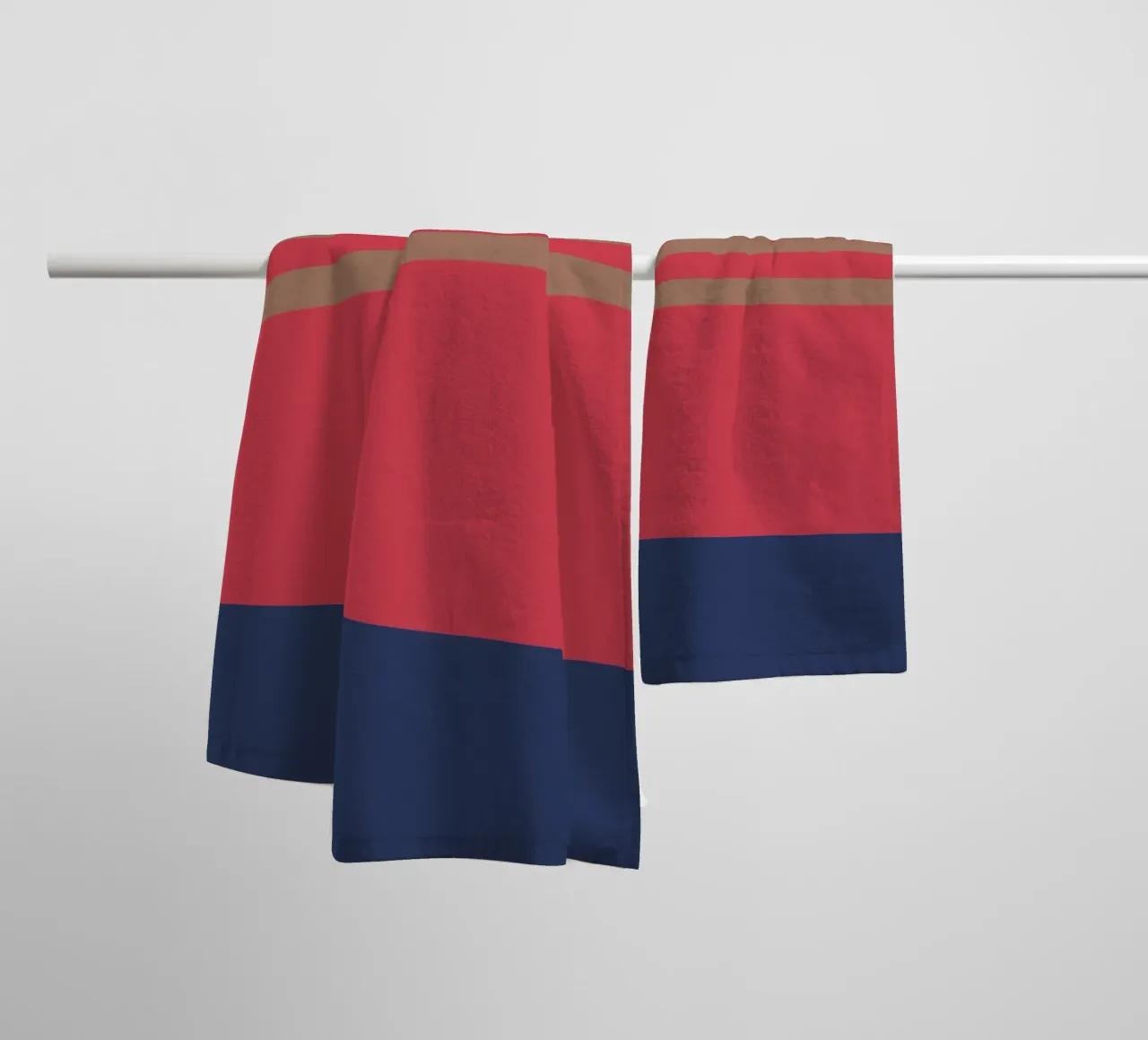 l'automne à Nice. Colorblock. towel by FRICKE DESIGN