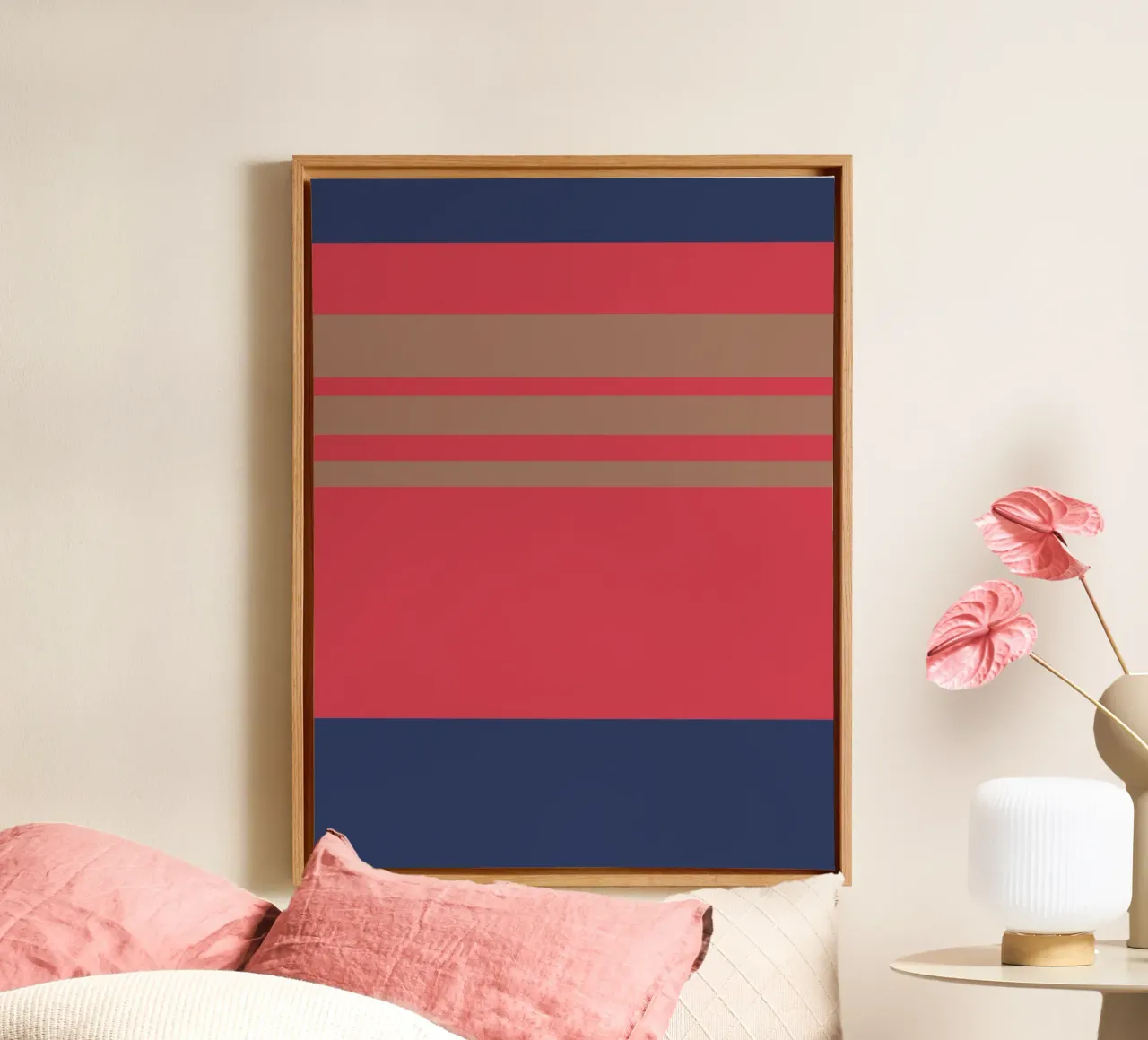 l'automne à Nice. Colorblock. tela da FRICKE DESIGN