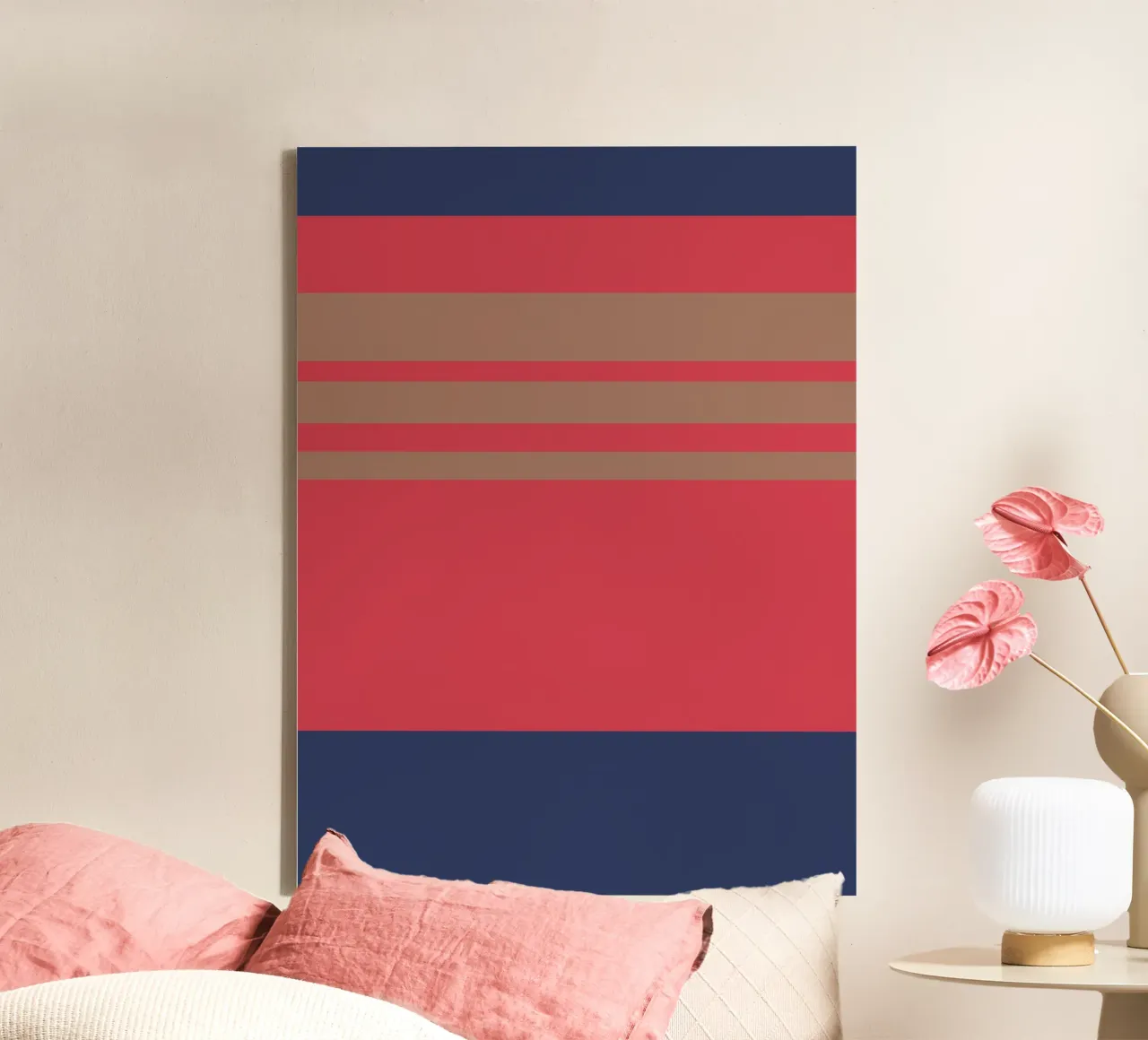l'automne à Nice. Colorblock. tela da FRICKE DESIGN