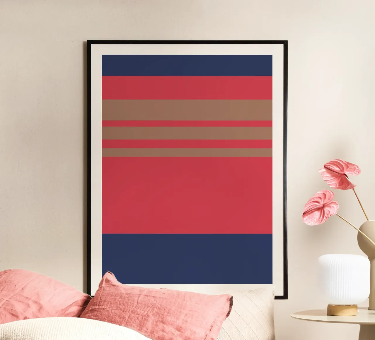 l'automne à Nice. Colorblock. poster da FRICKE DESIGN