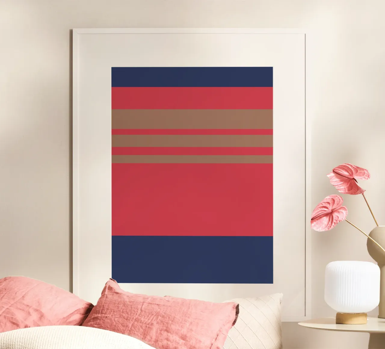 l'automne à Nice. Colorblock. poster da FRICKE DESIGN