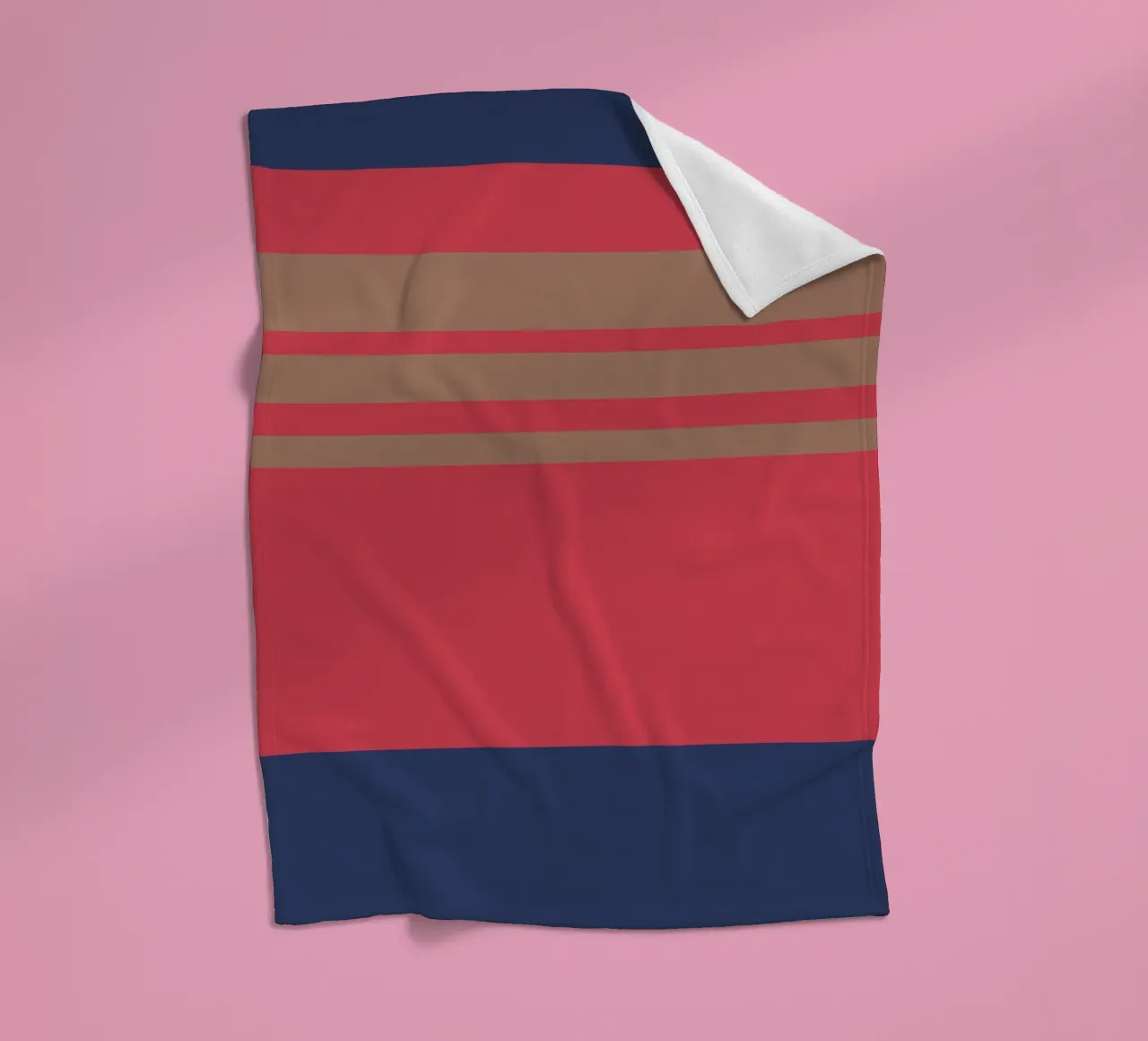 l'automne à Nice. Colorblock. coperta in pile da FRICKE DESIGN