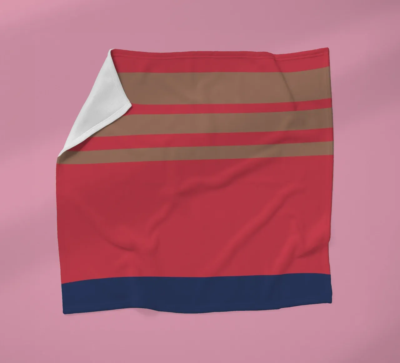 l'automne à Nice. Colorblock. coperta in pile da FRICKE DESIGN