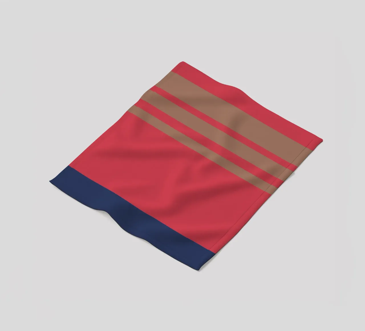 l'automne à Nice. Colorblock. coperta in pile da FRICKE DESIGN