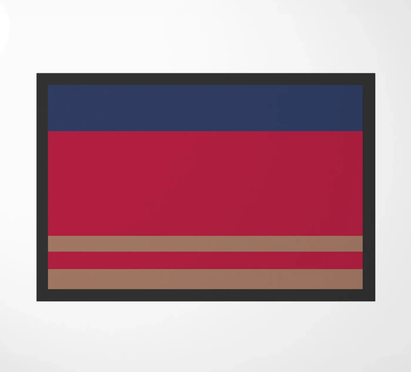 Faro | colorblock doormat by FRICKE DESIGN