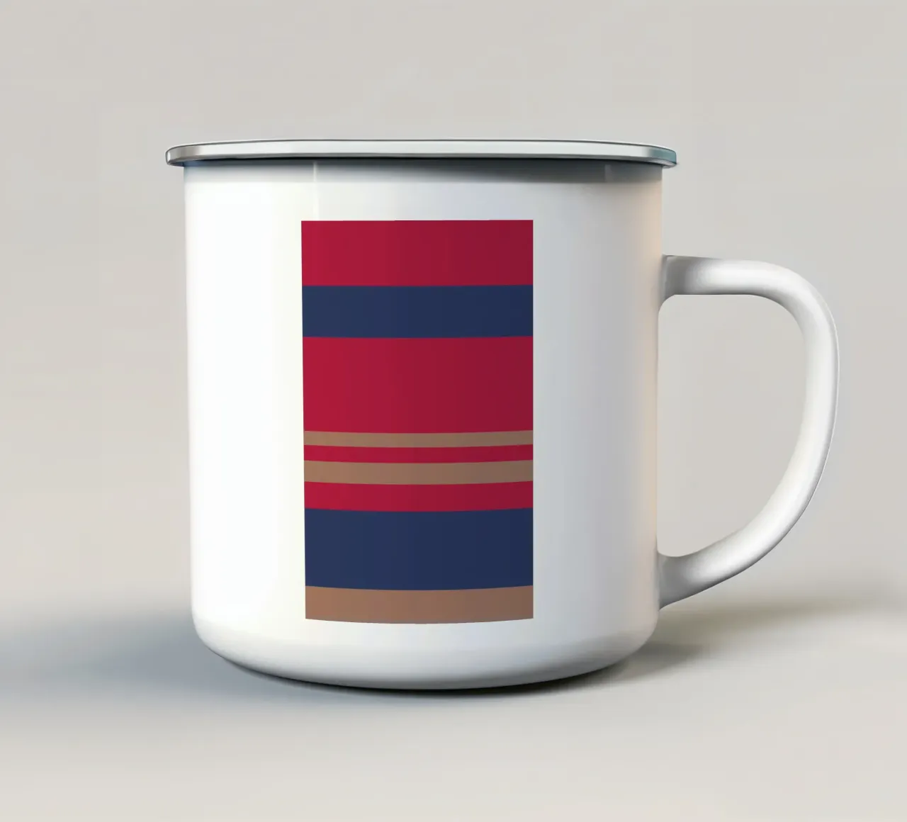 Faro. Colorblock. tazza in smalto da FRICKE DESIGN