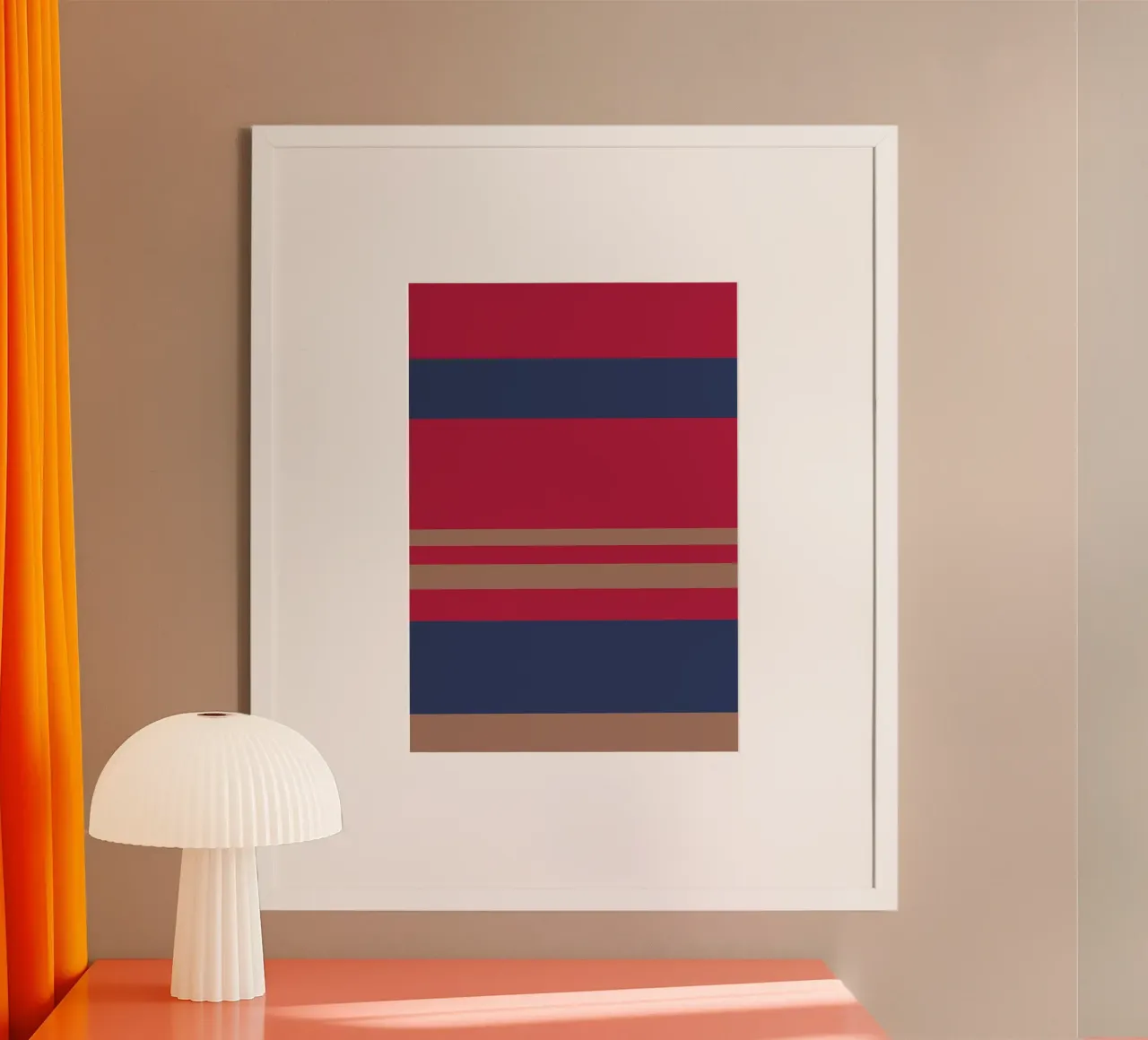 Faro. Colorblock. carta hahnemühle da FRICKE DESIGN