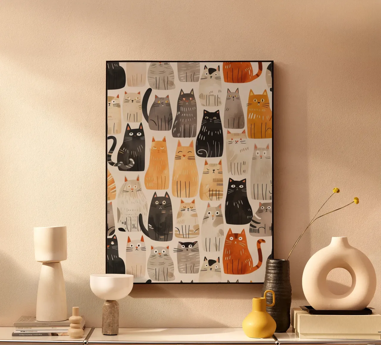 Cat Parade alu-dibond by wonderfolk