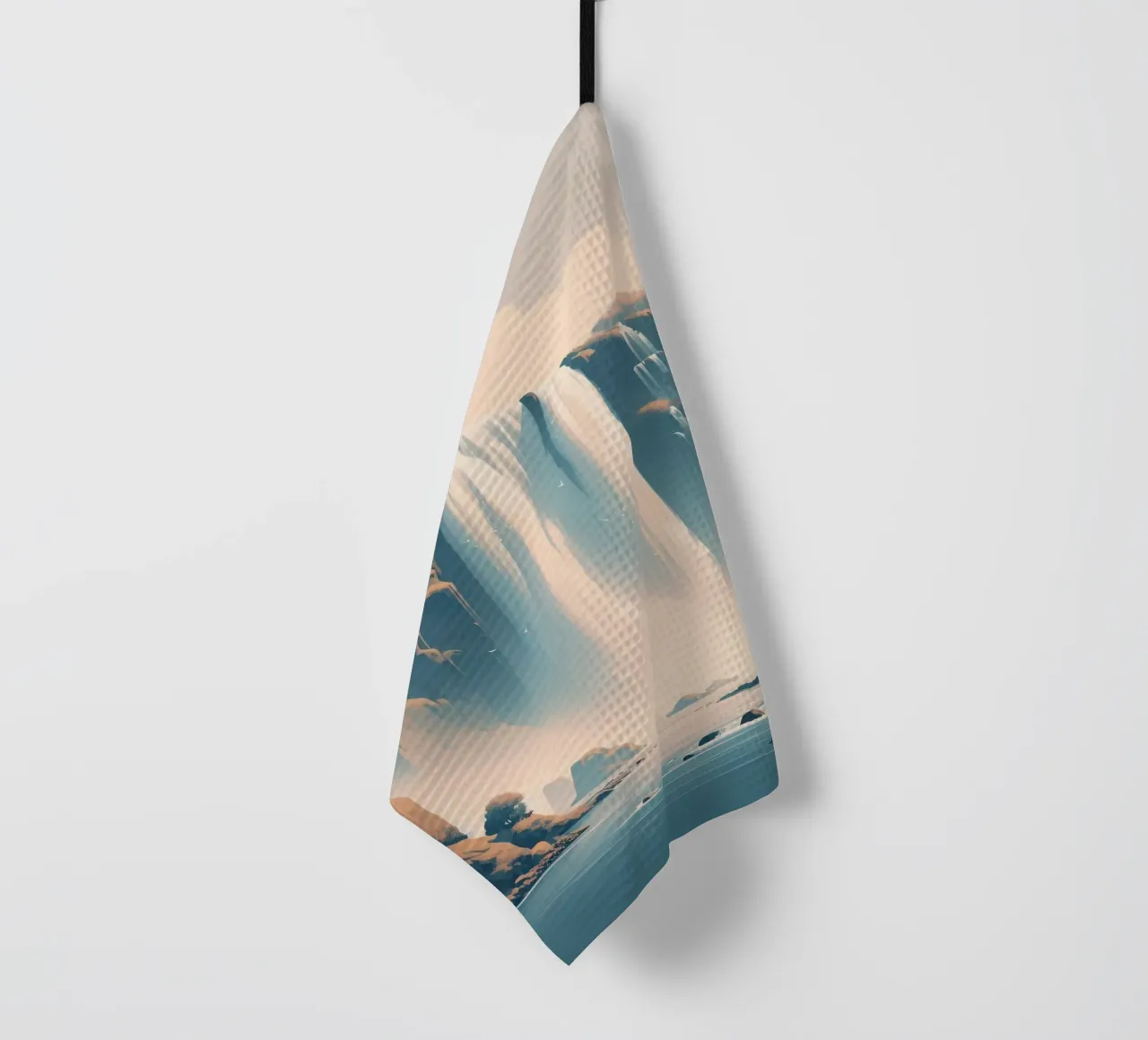 Cascata in Islanda canovaccio da cucina da Digital Naive