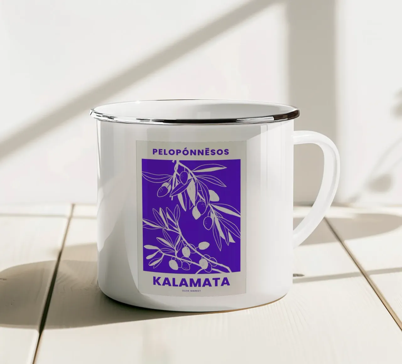 Kalamata tazza in smalto da Pure