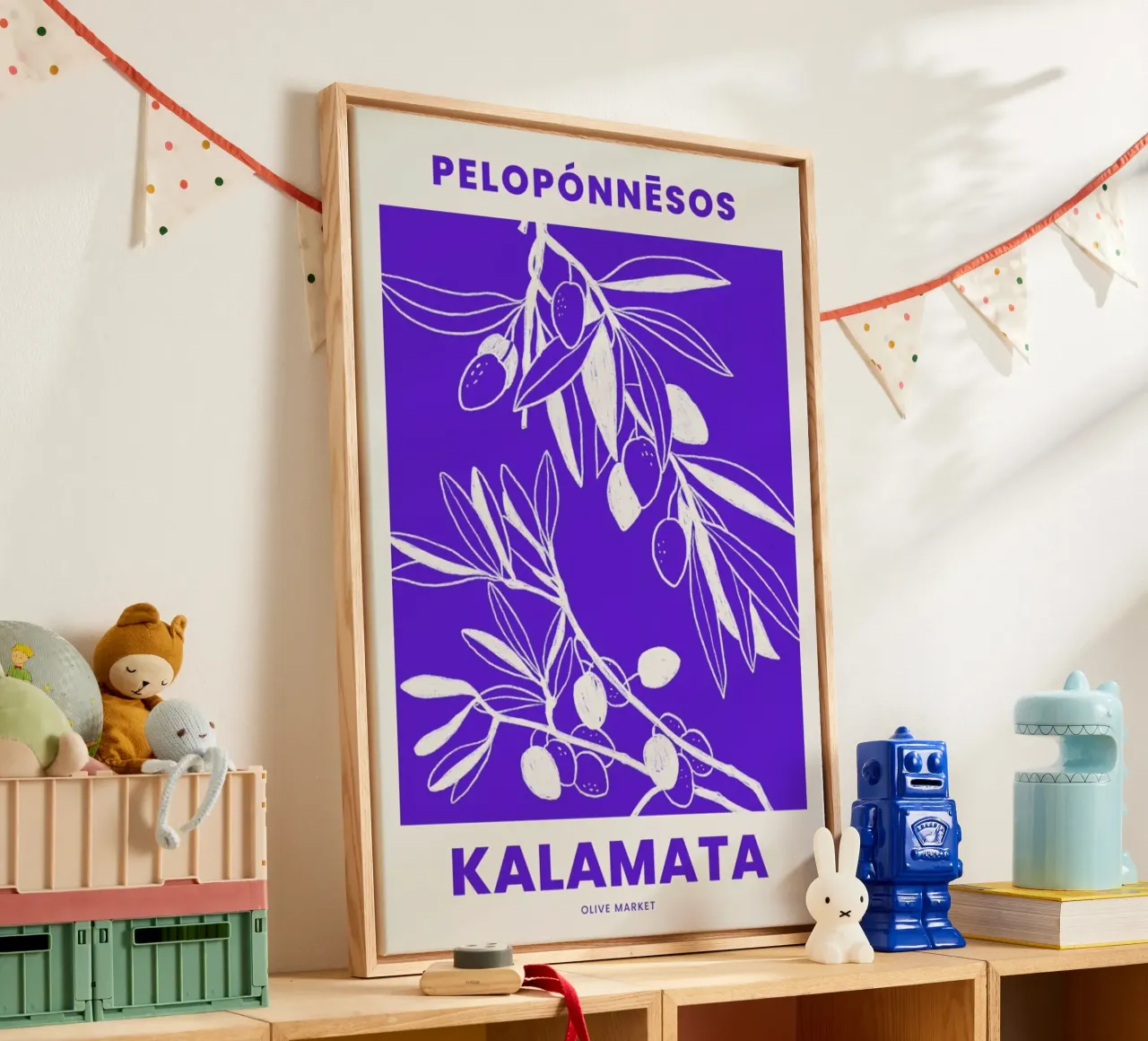 Kalamata tela con Cornice a cassetta da Pure