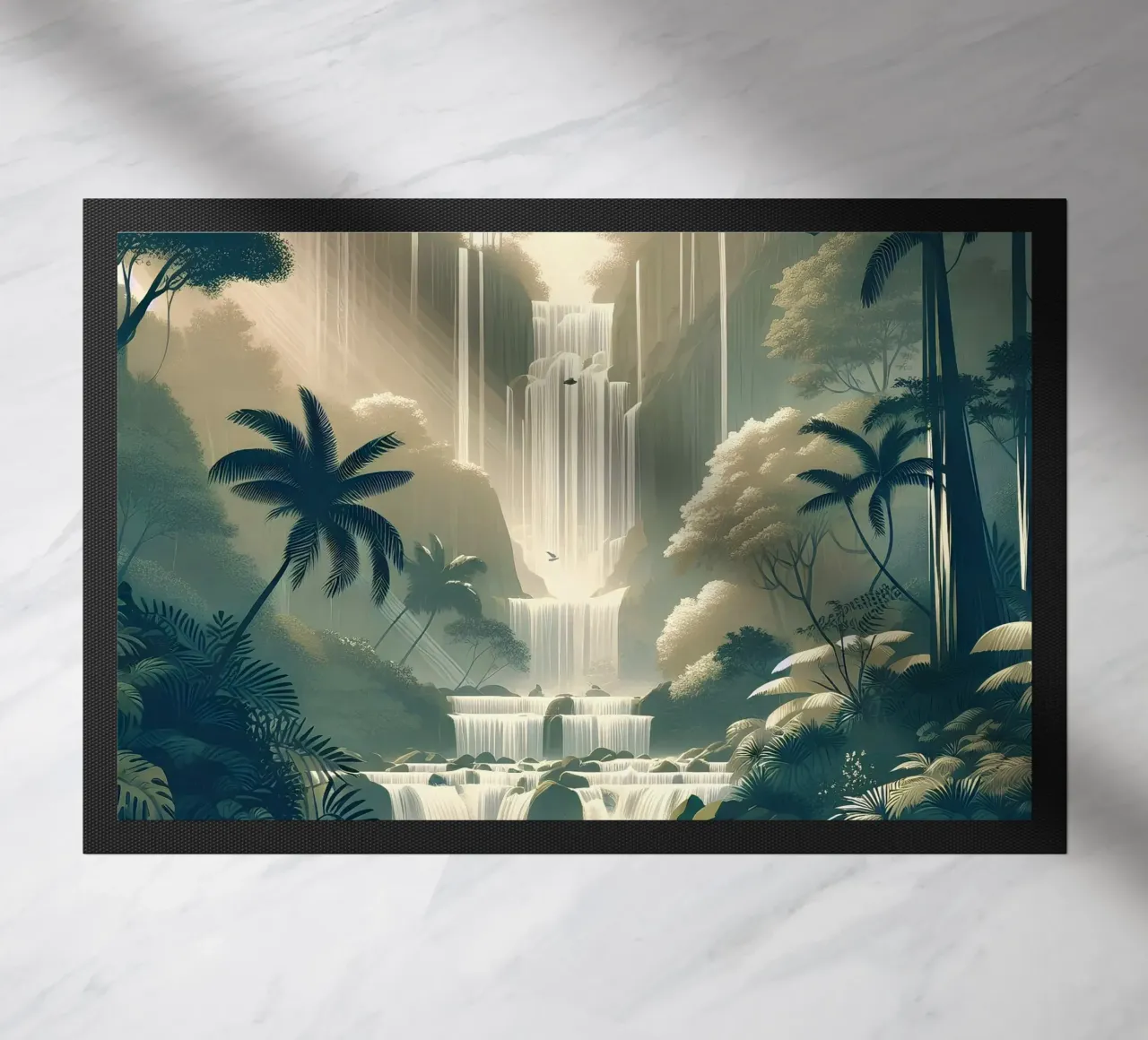 Cascata nella giungla zerbino da Digital Naive