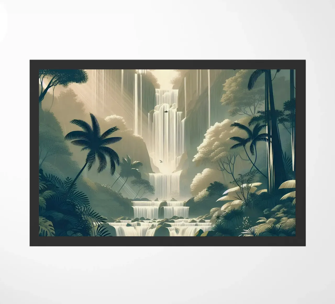 Cascata nella giungla zerbino da Digital Naive