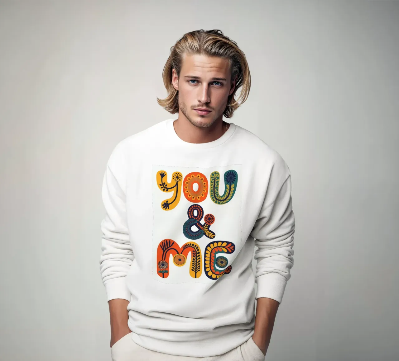 YOU & ME felpa da 20 Farben