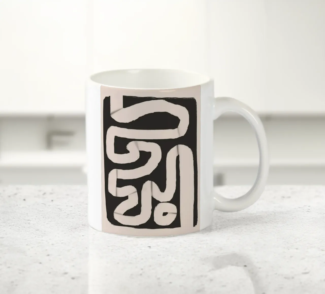 Striscia di carta astratta tazza in ceramica da Little Dean