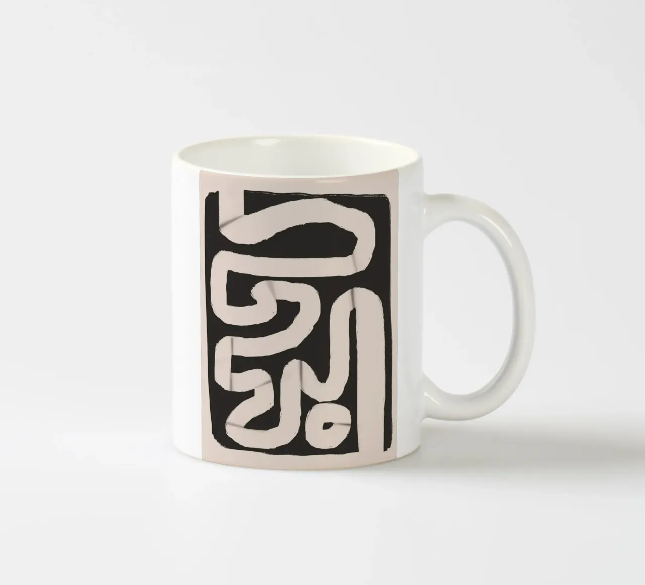 Striscia di carta astratta tazza in ceramica da Little Dean
