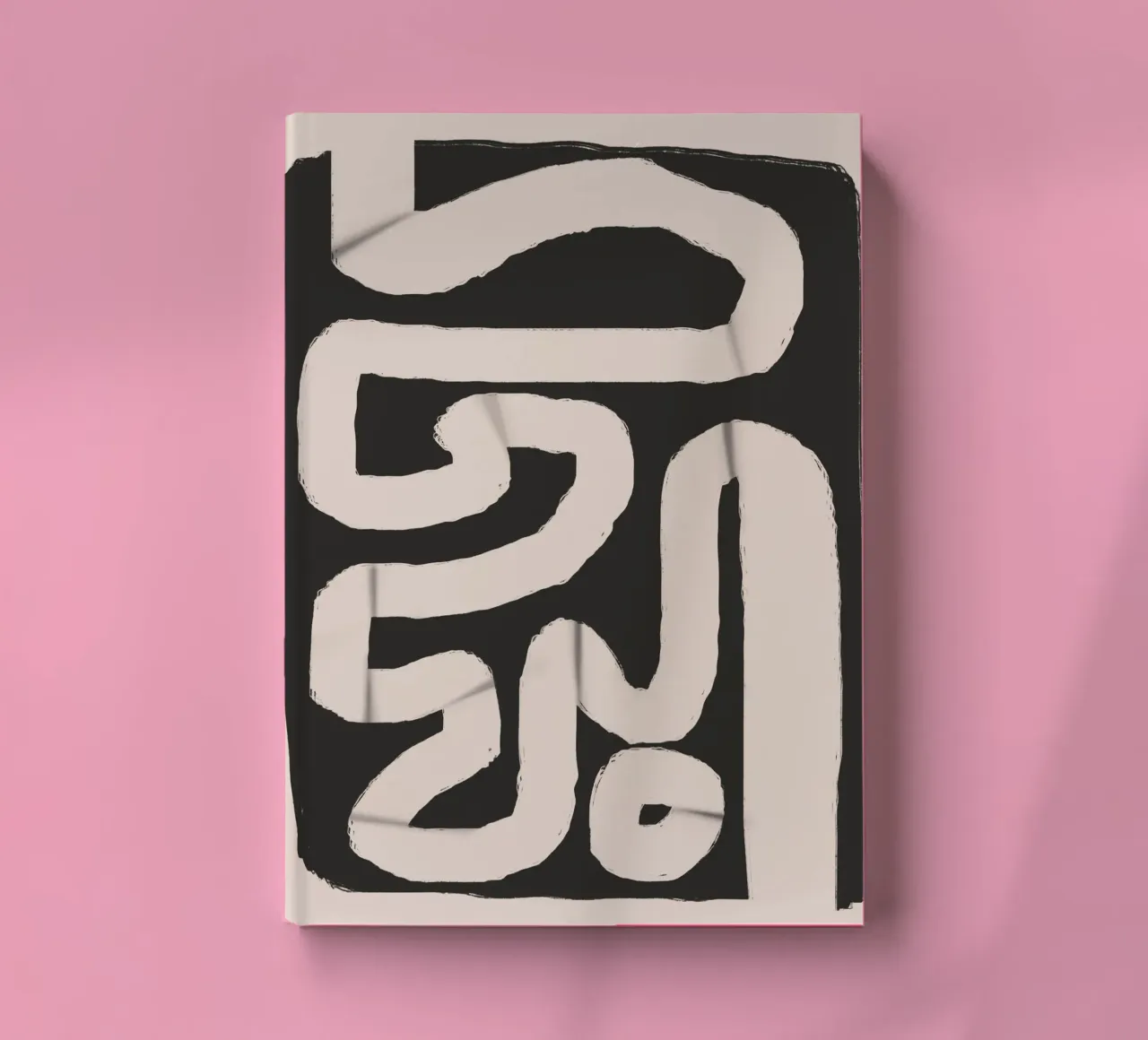 Paper strip abstract notebook by Little Dean