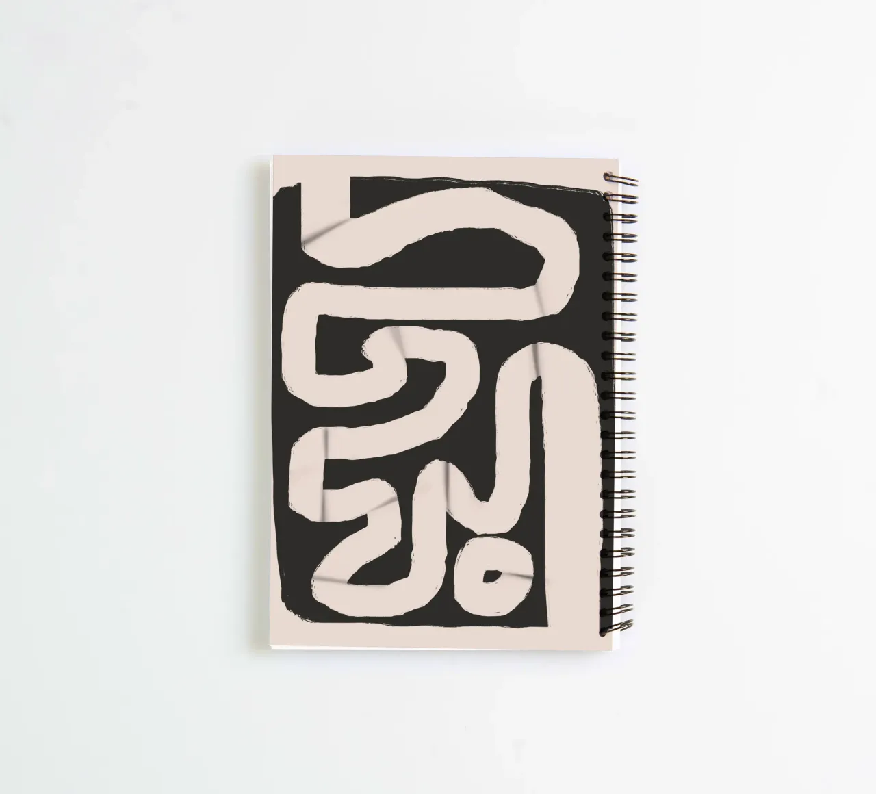 Paper strip abstract spiral notebook by Little Dean