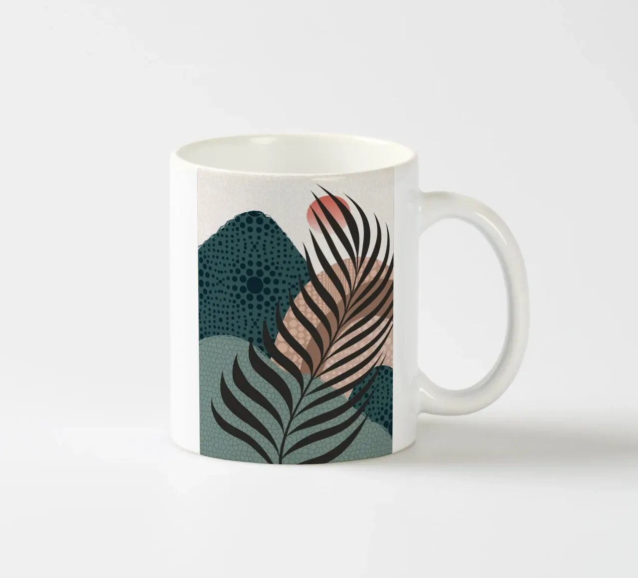 Foglia di palma tropicale tazza in ceramica da Little Dean